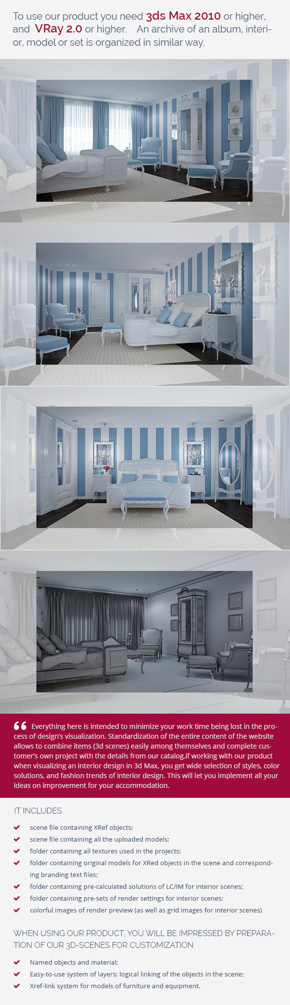 Bedroom 0280 - 3DOcean Item for Sale