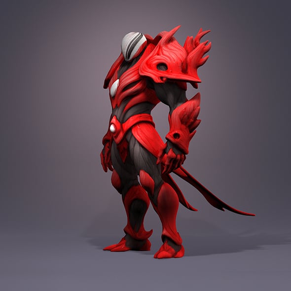 Barkrend Golem - 3DOcean Item for Sale