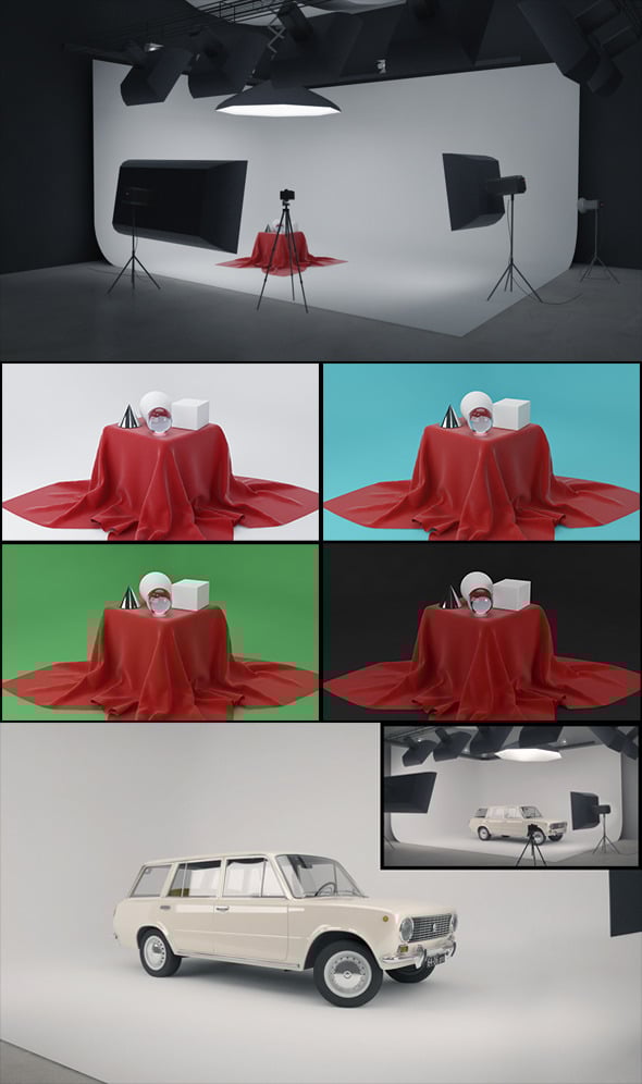 Real Studio Setup for V-ray - 3DOcean Item for Sale
