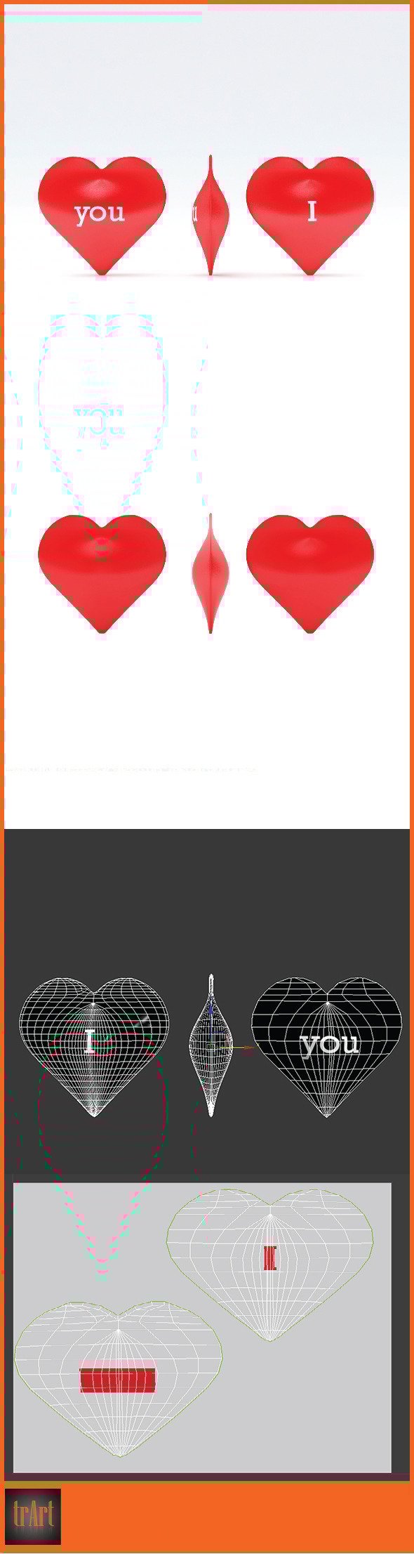 3d heart model - 3DOcean Item for Sale