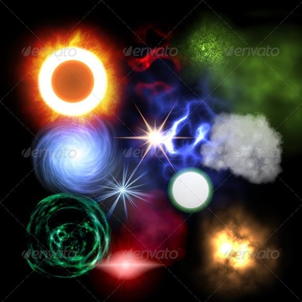 26 x Particle Textures Pack - 3DOcean Item for Sale