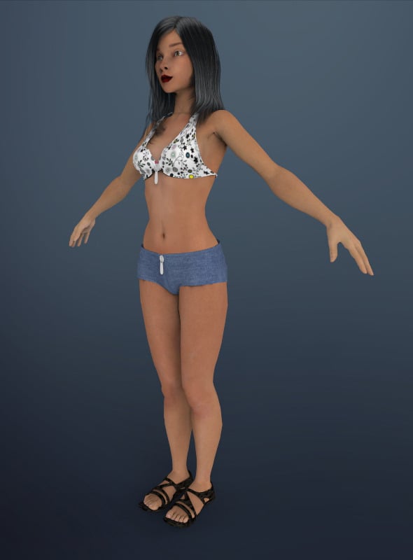 Sexy girl Shuzi - 3DOcean Item for Sale