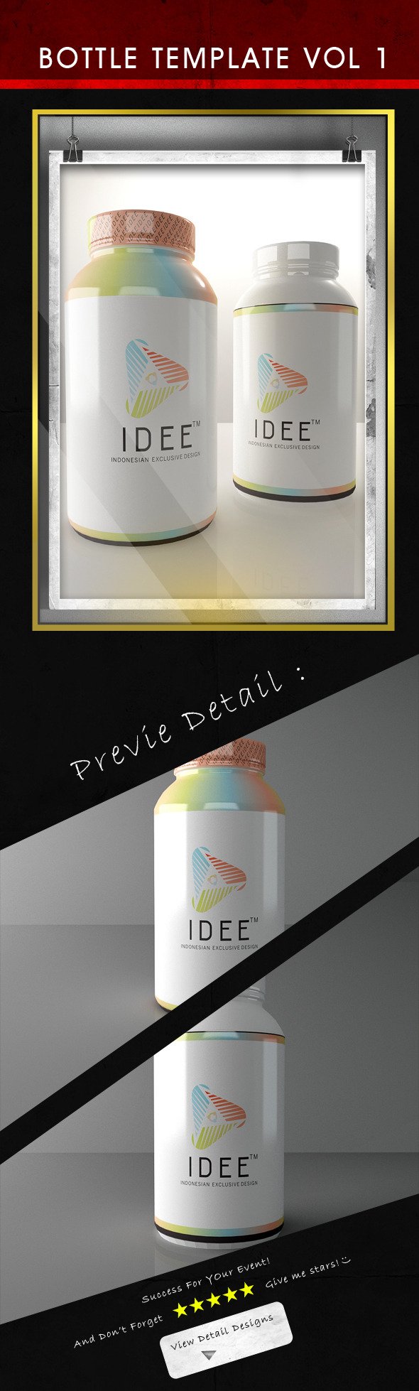 Bottle Template Vol 1 - 3DOcean Item for Sale