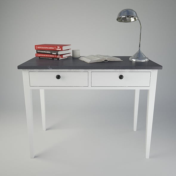 Desk and lamp - 3DOcean Item for Sale