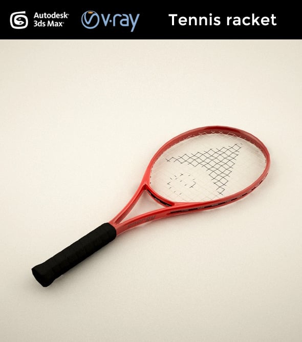 Tennis racket - 3DOcean Item for Sale