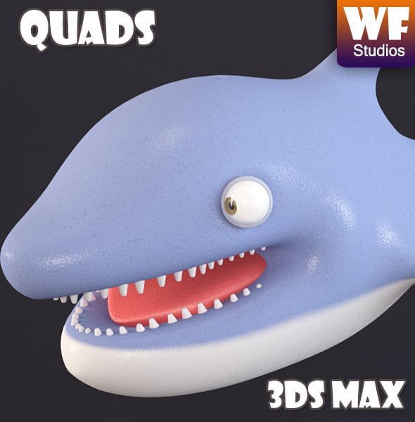 Cartoon Dolphin - 3DOcean Item for Sale