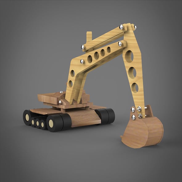 Toy JCB Machine - 3DOcean Item for Sale