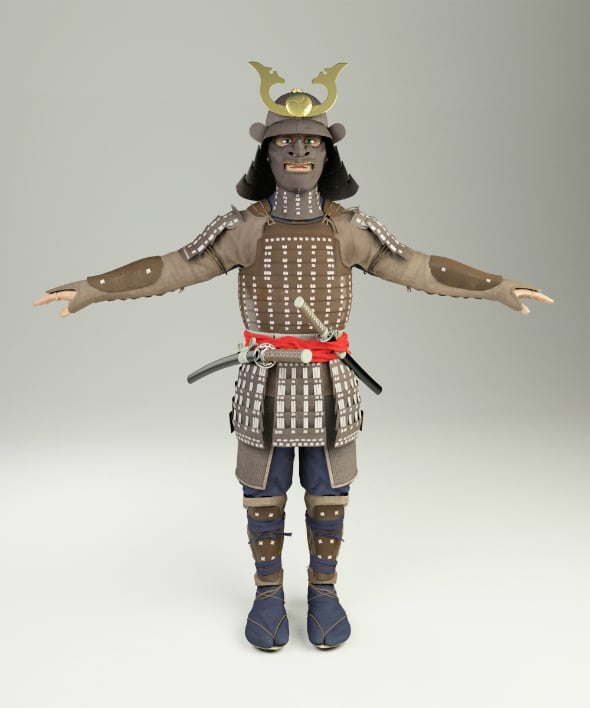 Samurai 3d model - 3DOcean Item for Sale