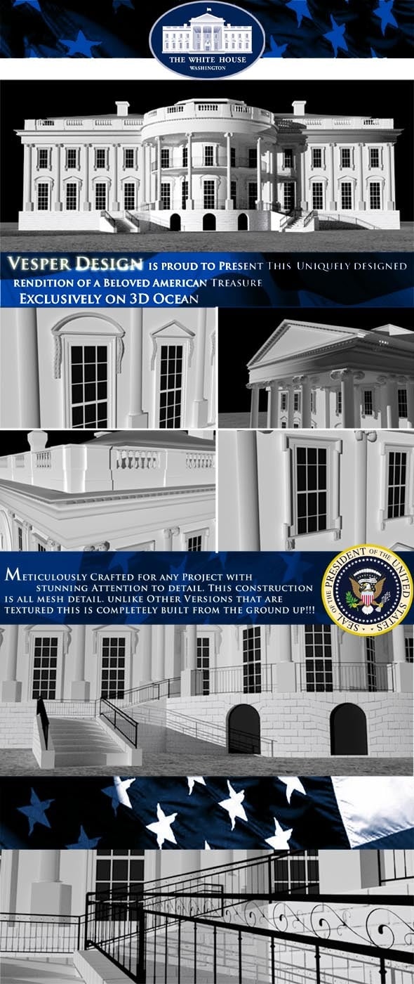 The White House - 3DOcean Item for Sale
