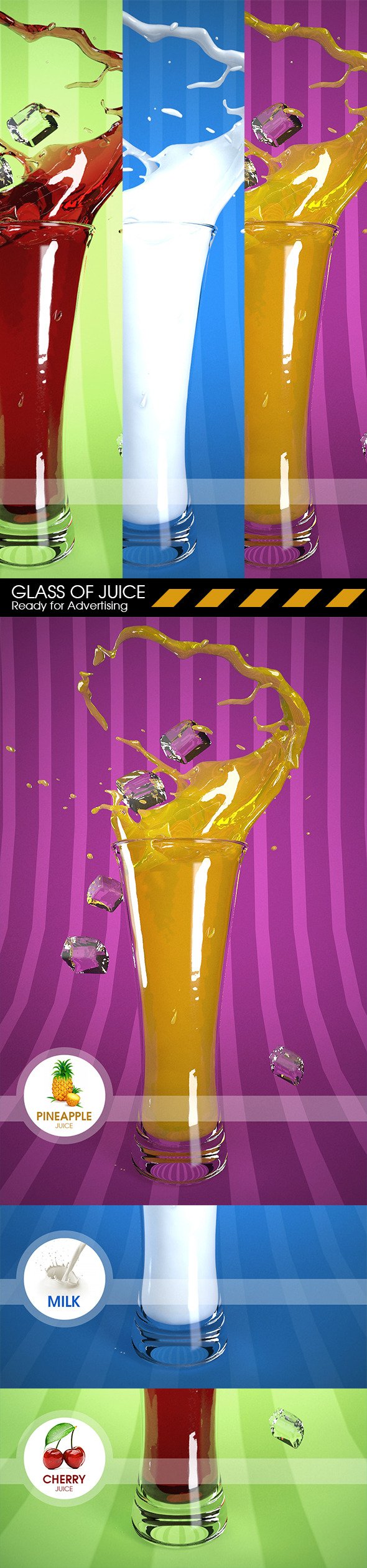 Splashing Juice - 3DOcean Item for Sale