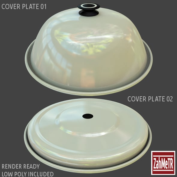Cover Plates 1 - 2 Low / High Polygons - 3DOcean Item for Sale