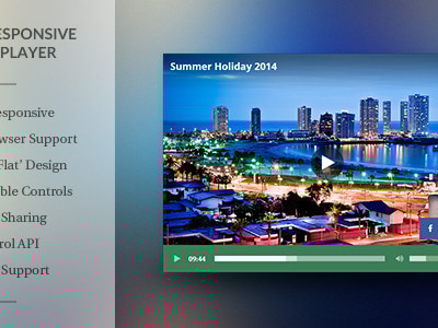 Modern HTML5 Responsive Video Player by RikdeVos | CodeCanyon