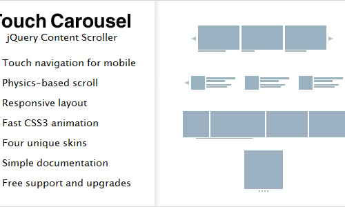 TouchCarousel - jQuery Content Scroller and Slider by GalleryForge