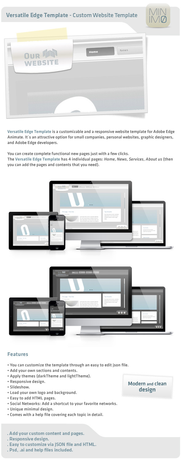 Versatile Edge Template - Custom Website Template - CodeCanyon Item for Sale