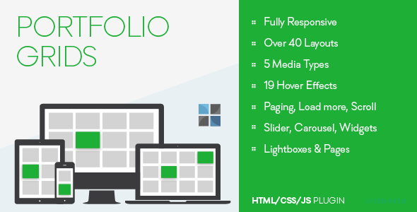 Portfolio Grids - HTML/CSS/JS - CodeCanyon Item for Sale
