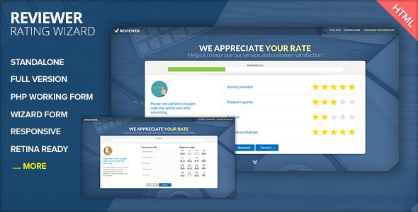 REVIEWER - Rating and Review Wizard HTML Template by Ansonika | CodeCanyon