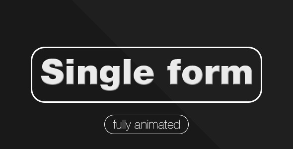 Single form (fully animated) - CodeCanyon Item for Sale