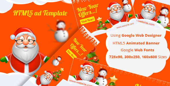 NewYear - HTML5 ad template - CodeCanyon Item for Sale