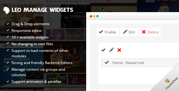Leo Manage Widgets - CodeCanyon Item for Sale