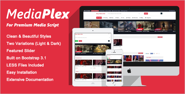 MediaPlex Theme for Premium Media Script - CodeCanyon Item for Sale