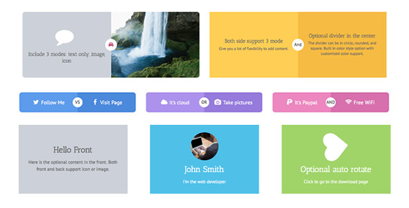 WPBakery Page Builder Add-on - Side by Side Card and Cube Box - CodeCanyon Item for Sale