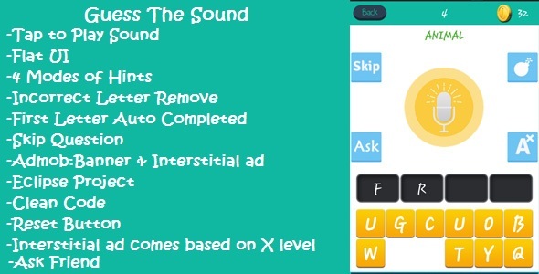 Guess The Sound - CodeCanyon Item for Sale