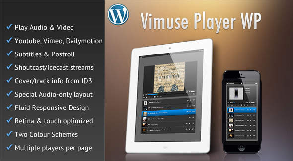 Vimuse - Media Player WordPress Plugin - CodeCanyon Item for Sale