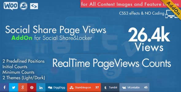 Social Share Page Views AddOn - WordPress - CodeCanyon Item for Sale