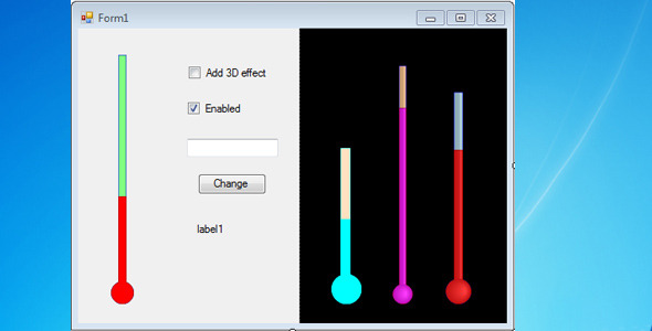 Thermometer Bar for Windows Forms - CodeCanyon Item for Sale