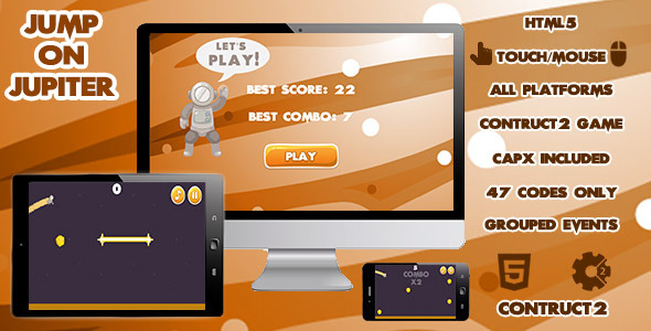 Jump On Jupiter Game - CodeCanyon Item for Sale