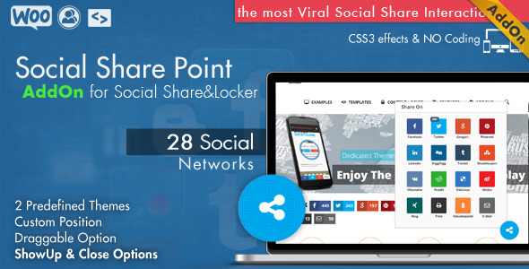 Social Share Point AddOn - WordPress - CodeCanyon Item for Sale