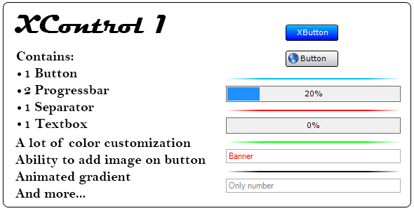 XControl 1, .Net custom control - CodeCanyon Item for Sale