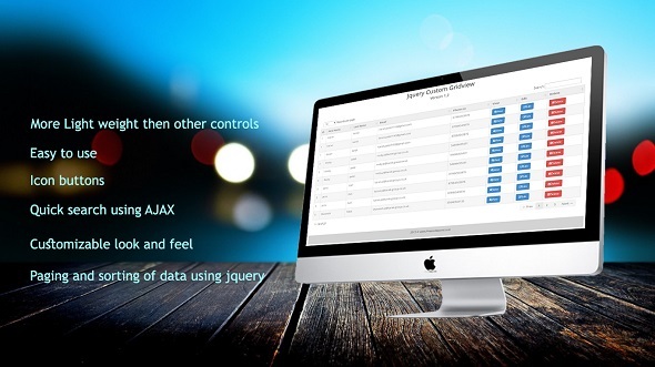 Jquery Gridview Custom Control - CodeCanyon Item for Sale