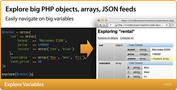 Explore Variables - CodeCanyon Item for Sale