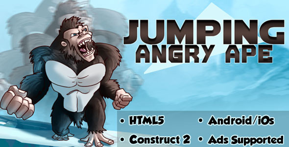 Jumping Angry Ape - HTML5 Android (CAPX) - CodeCanyon Item for Sale