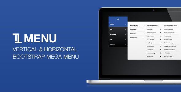TT Menu - Vertical Horizontal Bootstrap Mega Menu - CodeCanyon Item for Sale