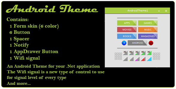 Android Theme and control for .Net - CodeCanyon Item for Sale