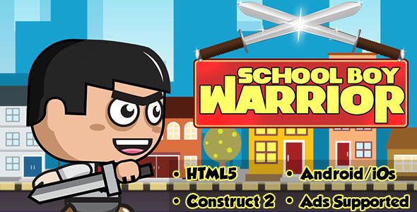 School Boy Warrior - HTML5 Android (CAPX) - CodeCanyon Item for Sale