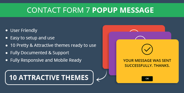 Contact Form 7 Popup Message - CodeCanyon Item for Sale