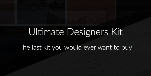 Ultimate Designers CSS Kit - CodeCanyon Item for Sale