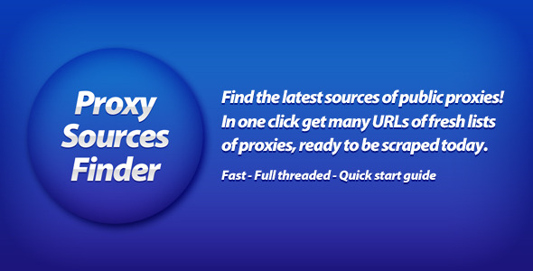 ProxySourcesFinder - CodeCanyon Item for Sale