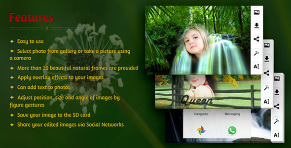 Edit Photo With Natural Frames - CodeCanyon Item for Sale