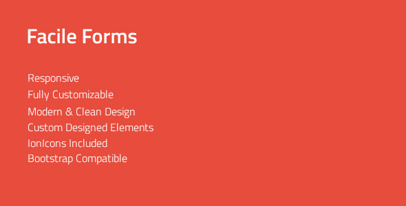 Facile Forms — Responsive & Multipurpose CSS Forms - CodeCanyon Item for Sale
