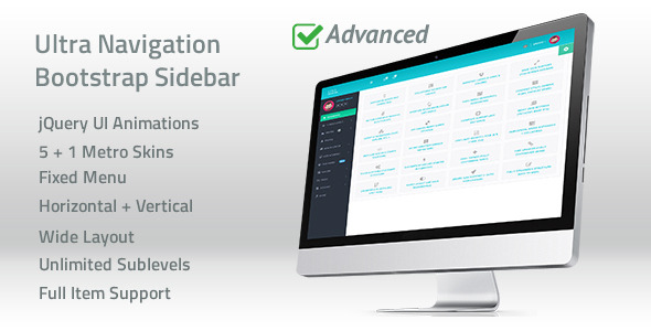 Ultra Navigation - Responsive Bootstrap Sidebar Menu - CodeCanyon Item for Sale