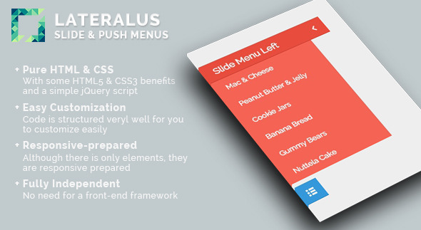 Lateralus - Slide & Push Menus - CodeCanyon Item for Sale