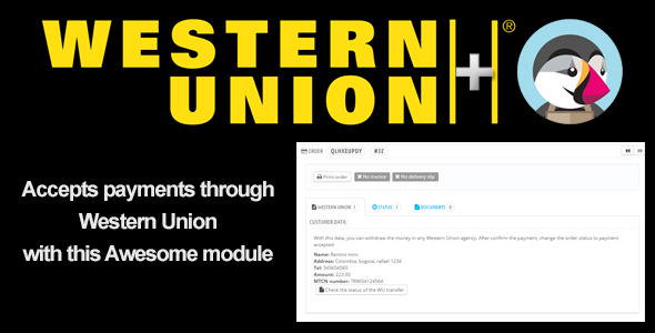 WesternUnion+ PrestaShop Module - CodeCanyon Item for Sale