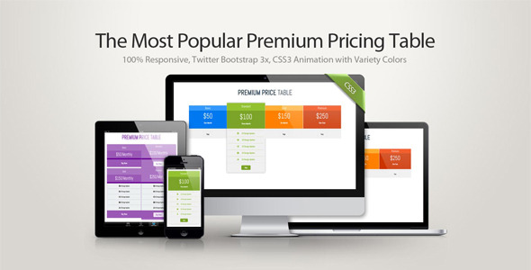Premium Pricing Table - CodeCanyon Item for Sale