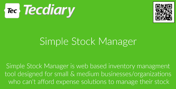 Simple Stock Manager - CodeCanyon Item for Sale