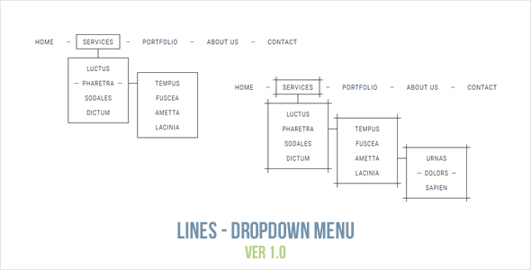 Lines - Dropdown Menu - CodeCanyon Item for Sale