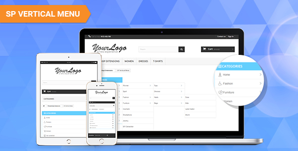 SP Vertical Menu - Responsive Module - CodeCanyon Item for Sale